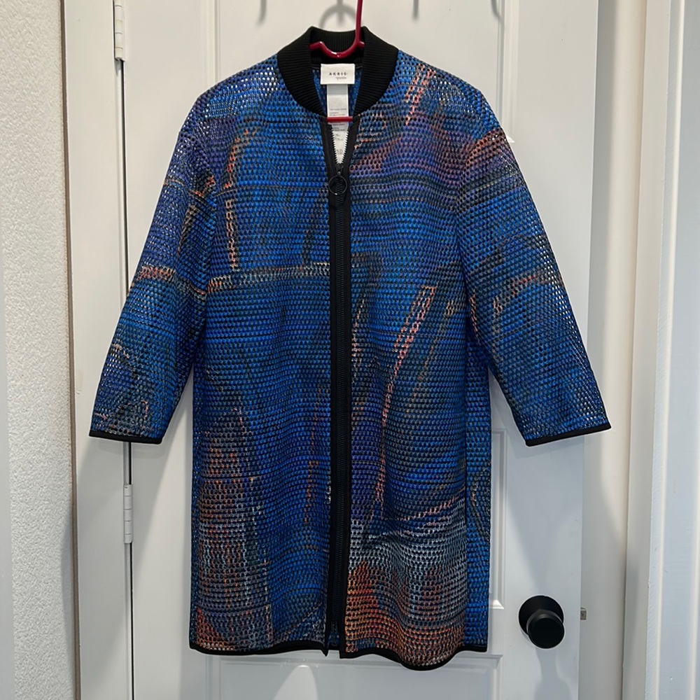 Akris Punto Abstract Print Woven Jacket/Cover